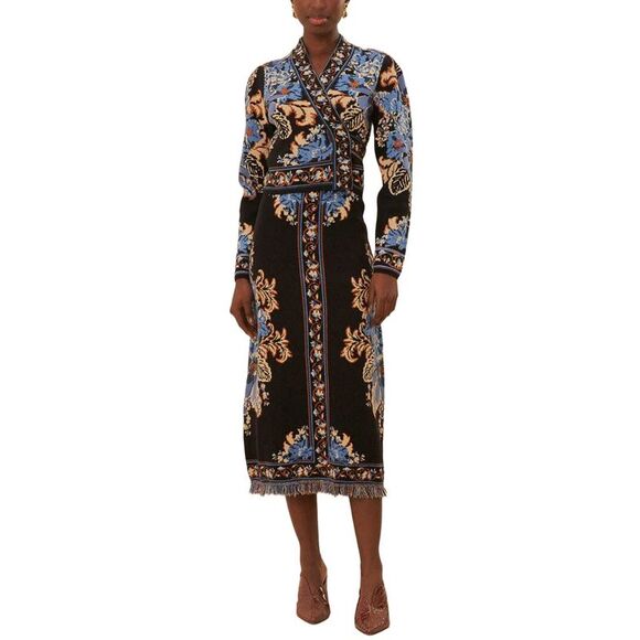 Farm Rio Womens  Tapestry Knit Wrap Blouse - Picture 3 of 5